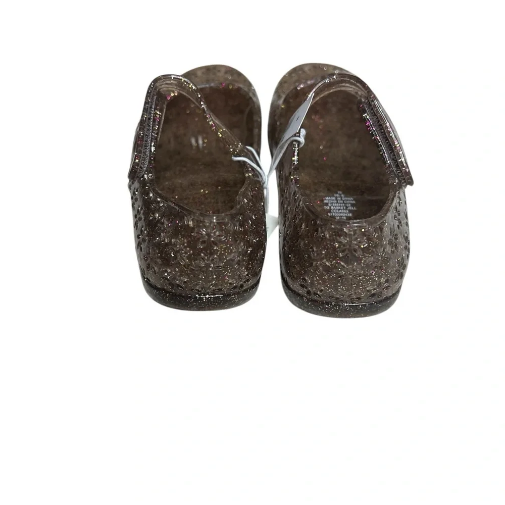 NWT Old Navy Glitter Jellie Flower Eyelet Sandals 10